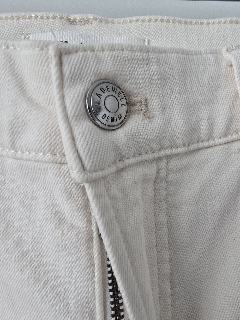 Madewell Perfect Vintage Wide Leg Cropped 29S Ecru White NWT - Picture 5 of 9